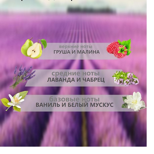 Аромат лаванда и ваниль для ароматических свечей